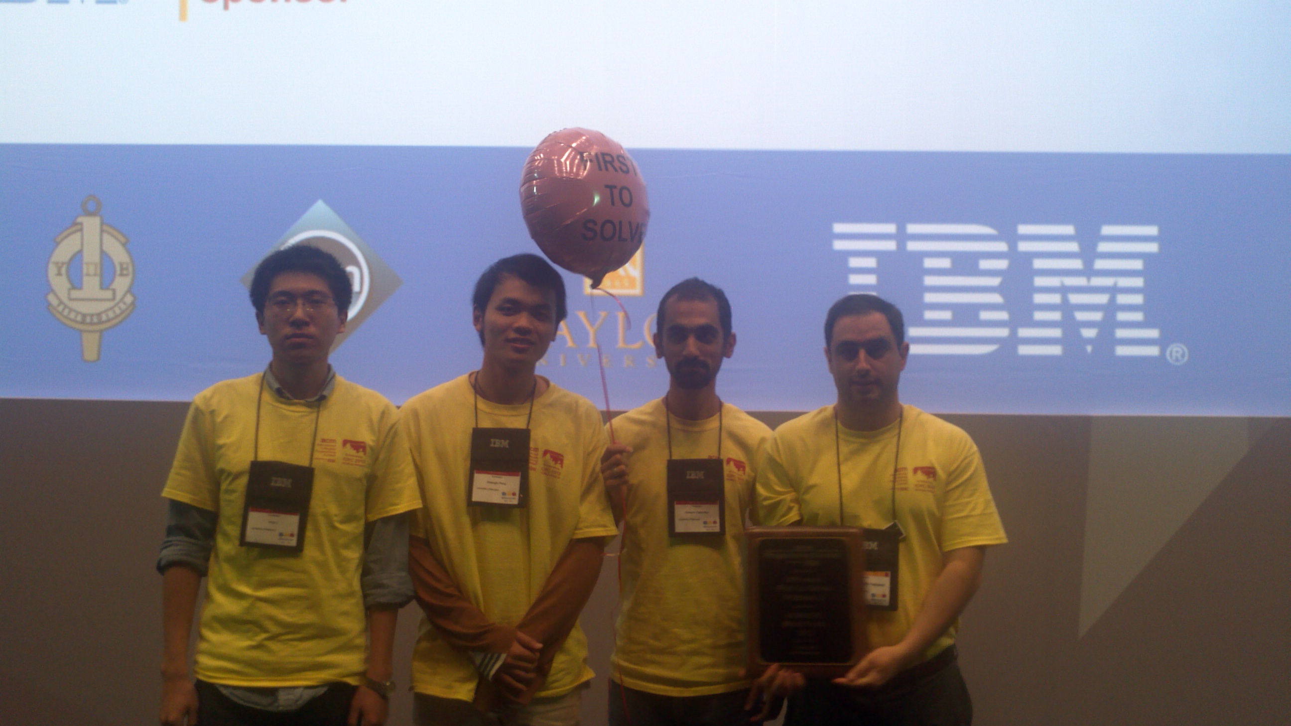 CS Team Wins Award at ACM ICPC Finals UMD Department of Computer Science